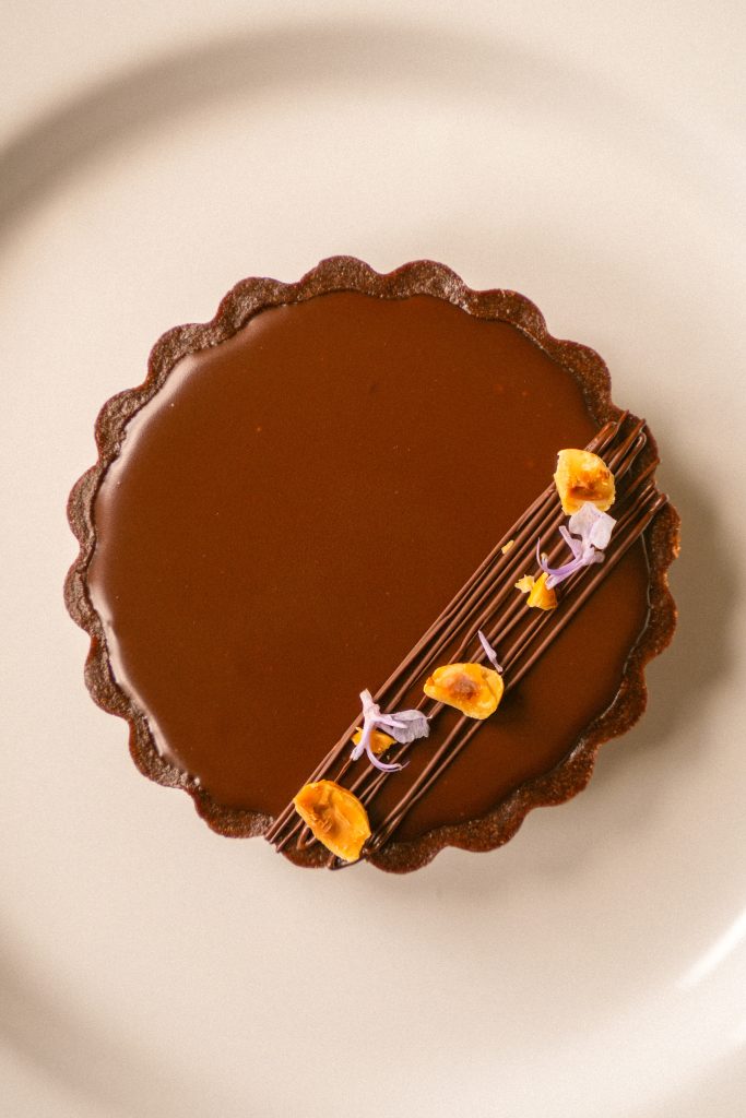 Chocolate & Hazelnut Frangipane Tart from Bao's Bakery, Norwich